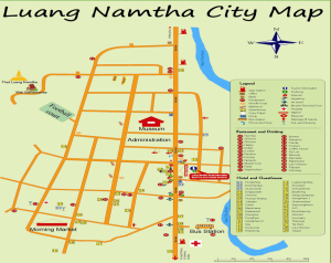 Luang Namtha Map Laos